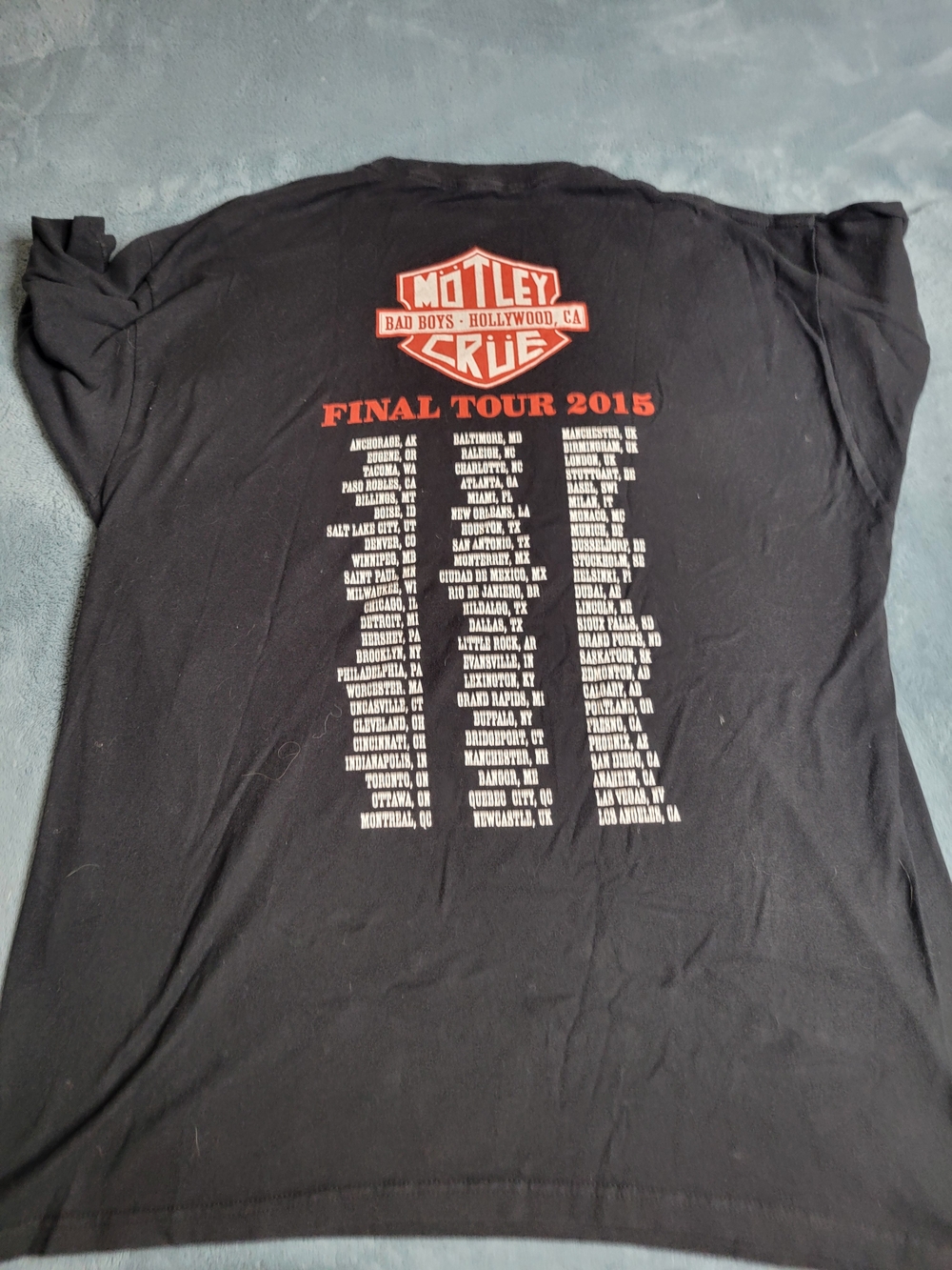 Motley Crue "Final Tour" 2015 Concert Tour T-shirt - Picture 3 of 7